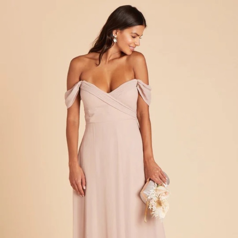 *unaltered & dry cleaned* Birdy Grey Spence Convertible Dress Taupe